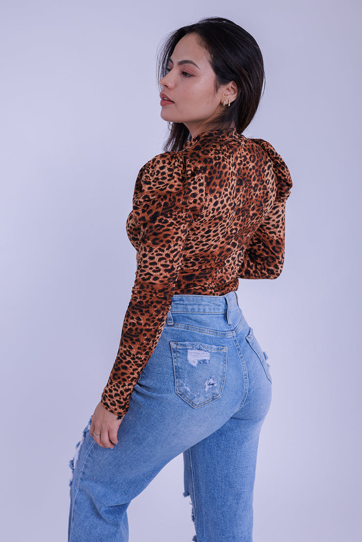 Pantiblusa de leopardo