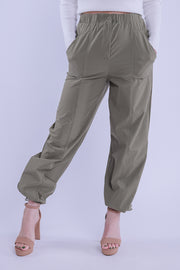 Pantalón jogger con ajuste en tobillo