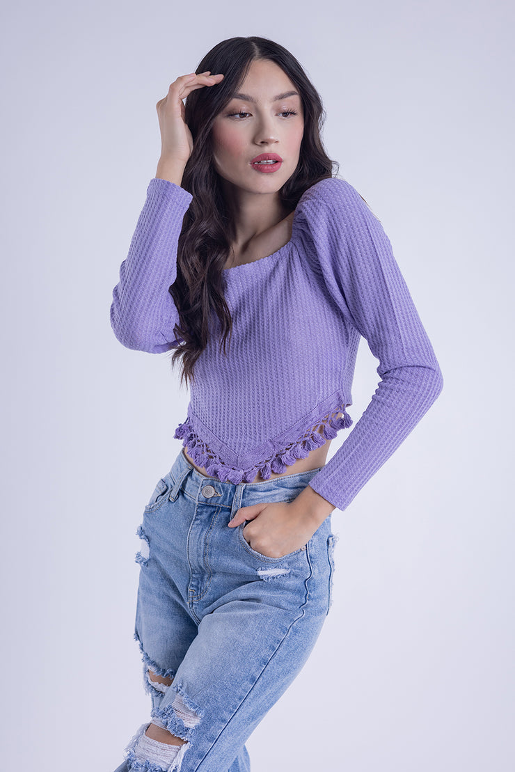 Top con detalle en cintura