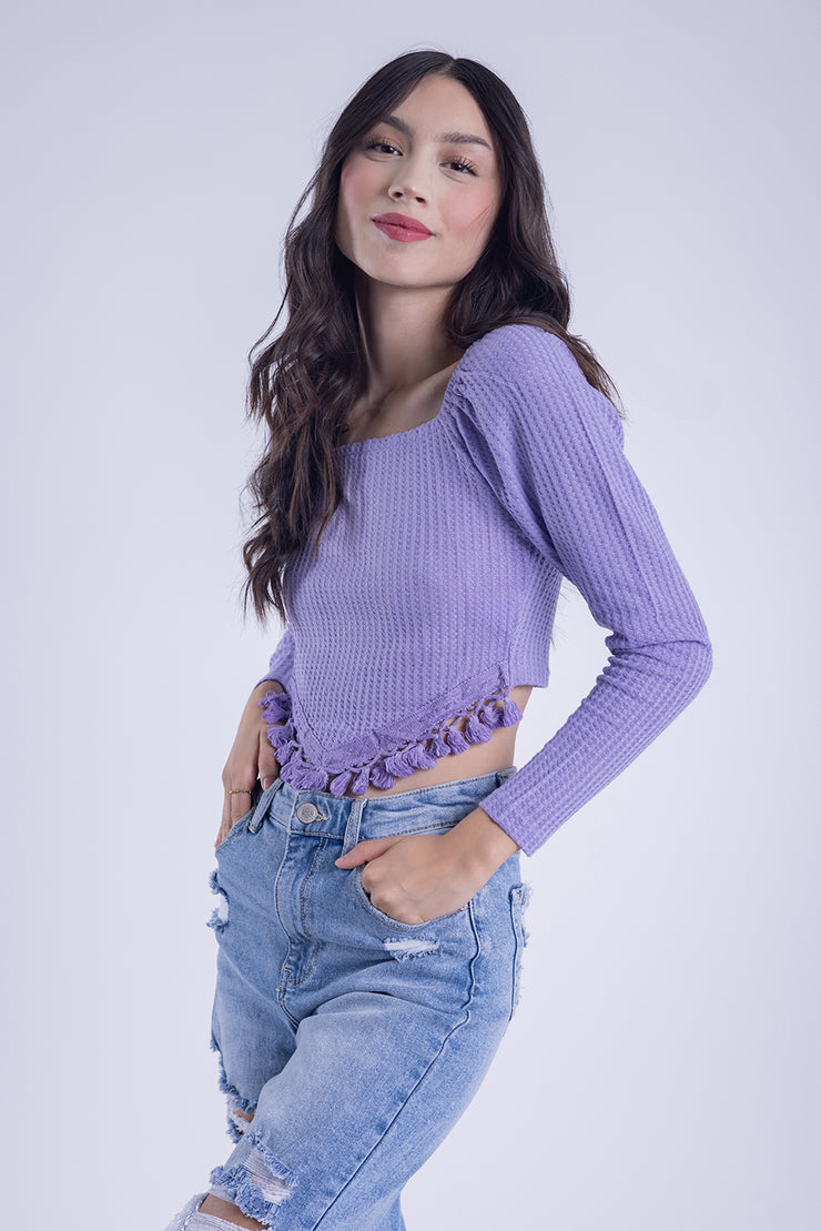Top con detalle en cintura