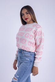 Suéter con estampado de letras