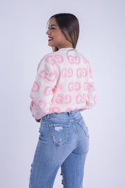 Suéter con estampado de letras
