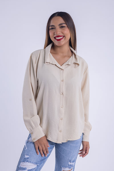 Blusa de vestir con botones