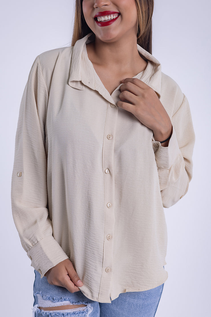 Blusa de vestir con botones
