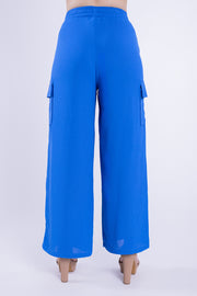 Pantalón azul estilo playero