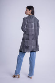 Sacos tipo cárdigan de cuadros