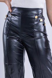 Pantalón capri negro de vini piel