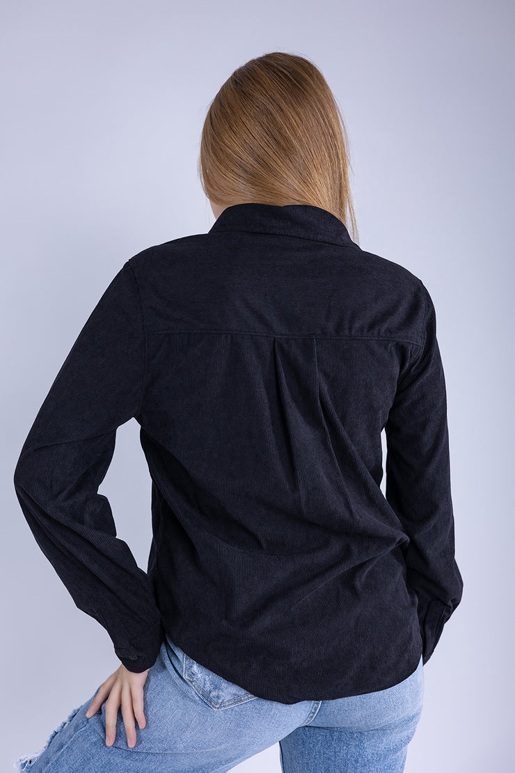 Camisola de pana manga larga