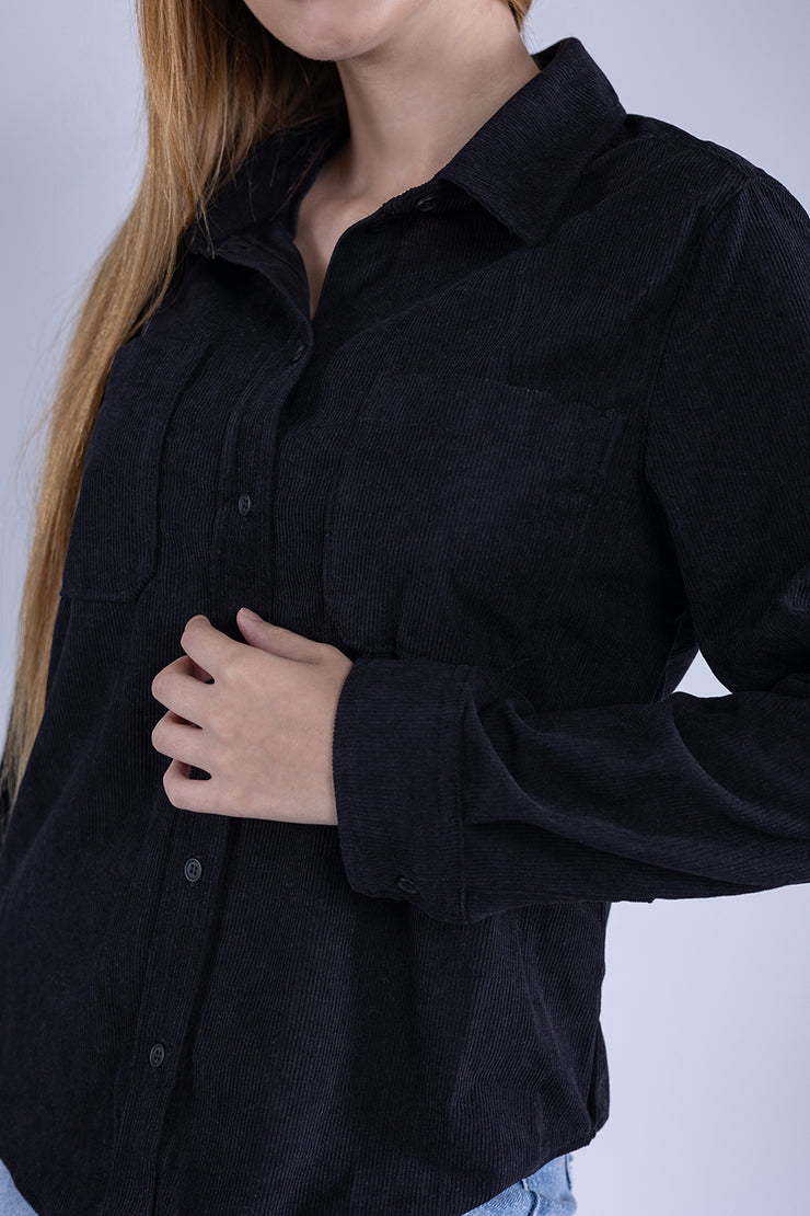 Camisola de pana manga larga