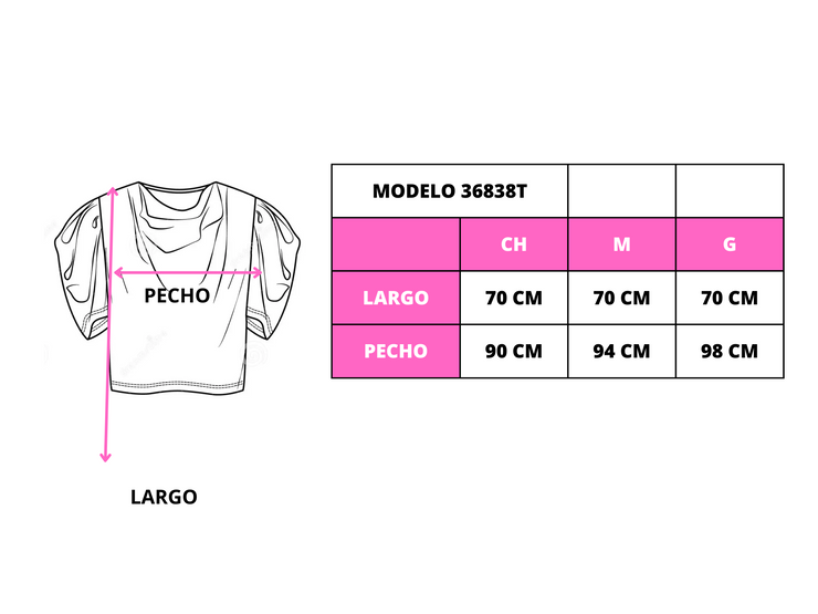 Blusa con manga de globo