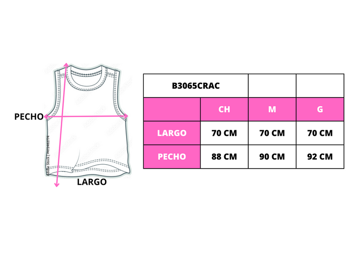 Blusa tipo tank top