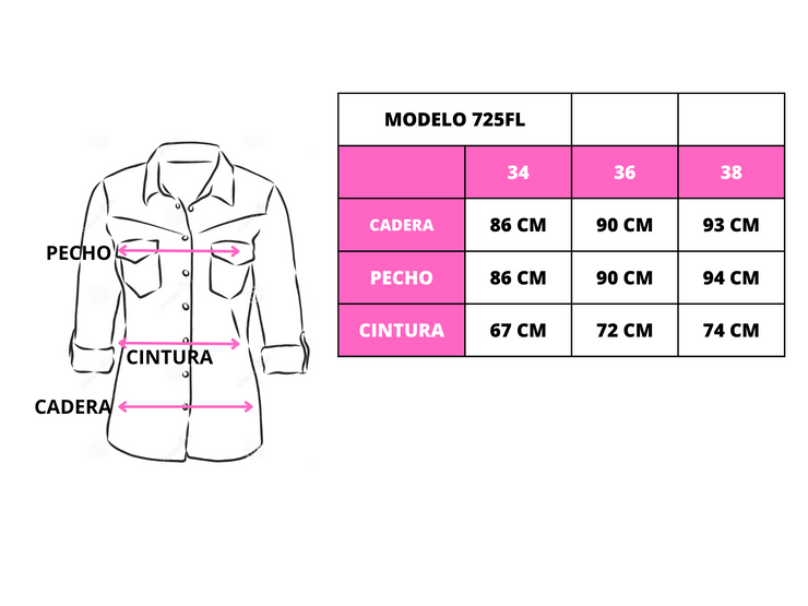 Blusa de vinipiel larga con amarre