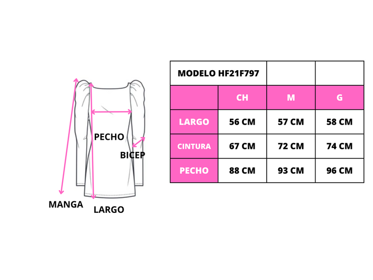 Blusa satinada con manga de globo