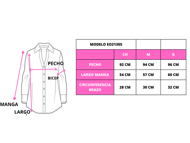 Blusa larga satinada tipo oversize