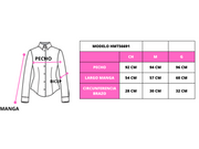 Blusa tipo camisa de vestir plisada en cintura