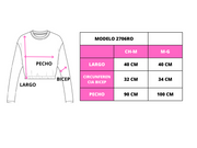 Camisa metálica de manga larga