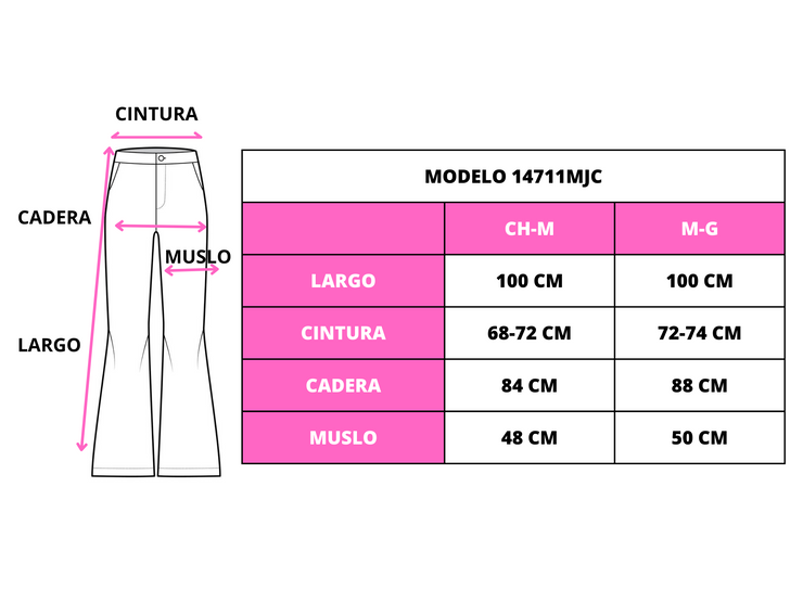 Pantalón de vestir con cadena