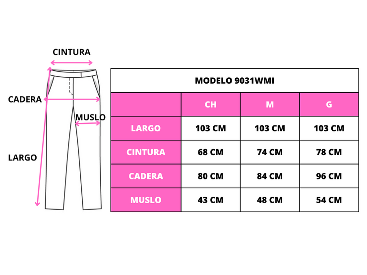 Pantalón de vestir recto