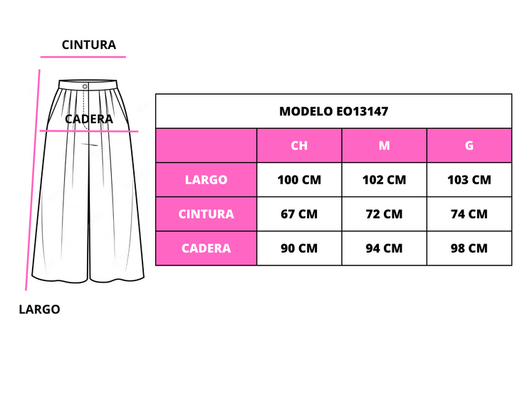 Pantalón tipo palazo de vinil con cinturón