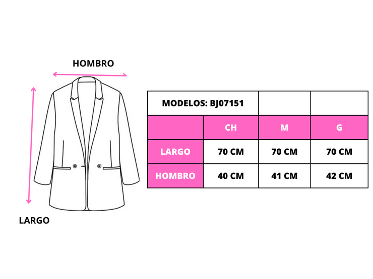 Saco abierto formal
