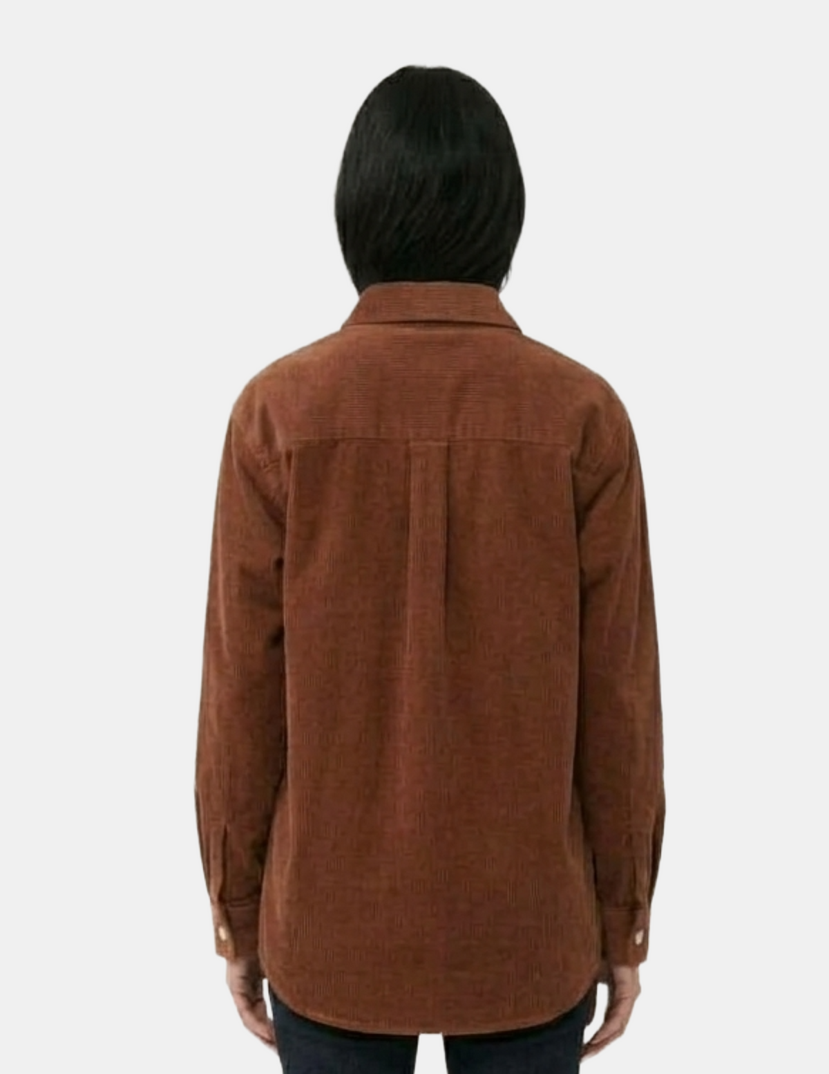 Chaqueta de gamuza abotonada