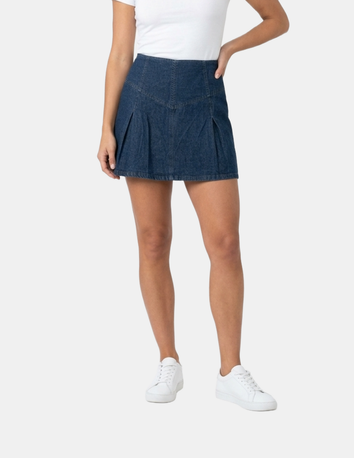 Short falda de mezclilla