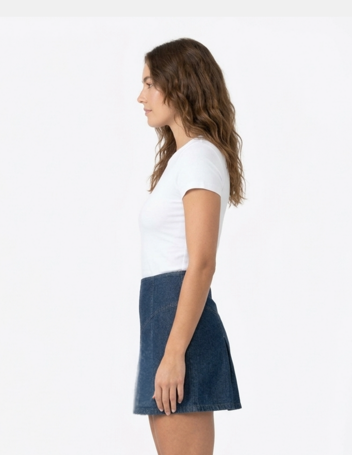 Short falda de mezclilla