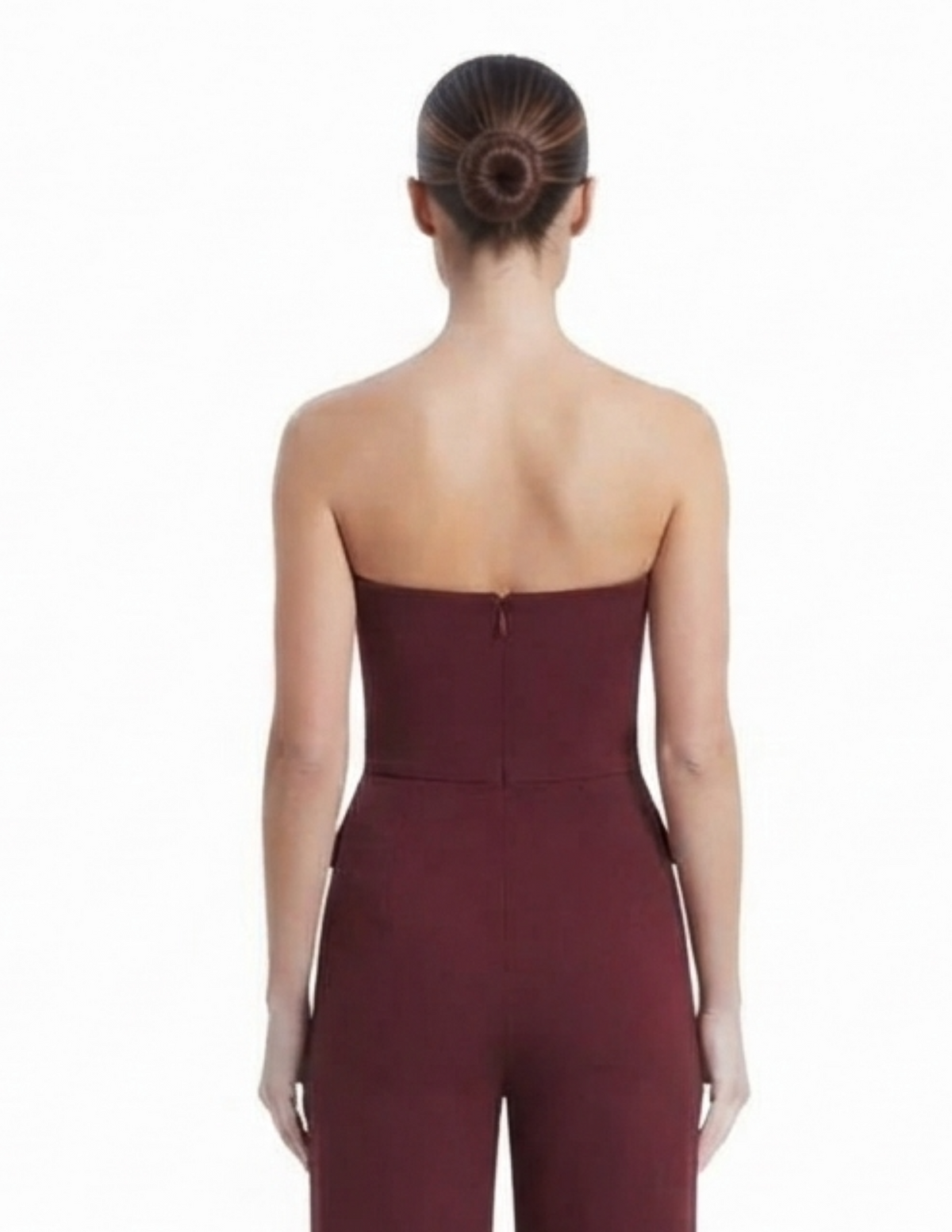 Jumper guinda straple con botones