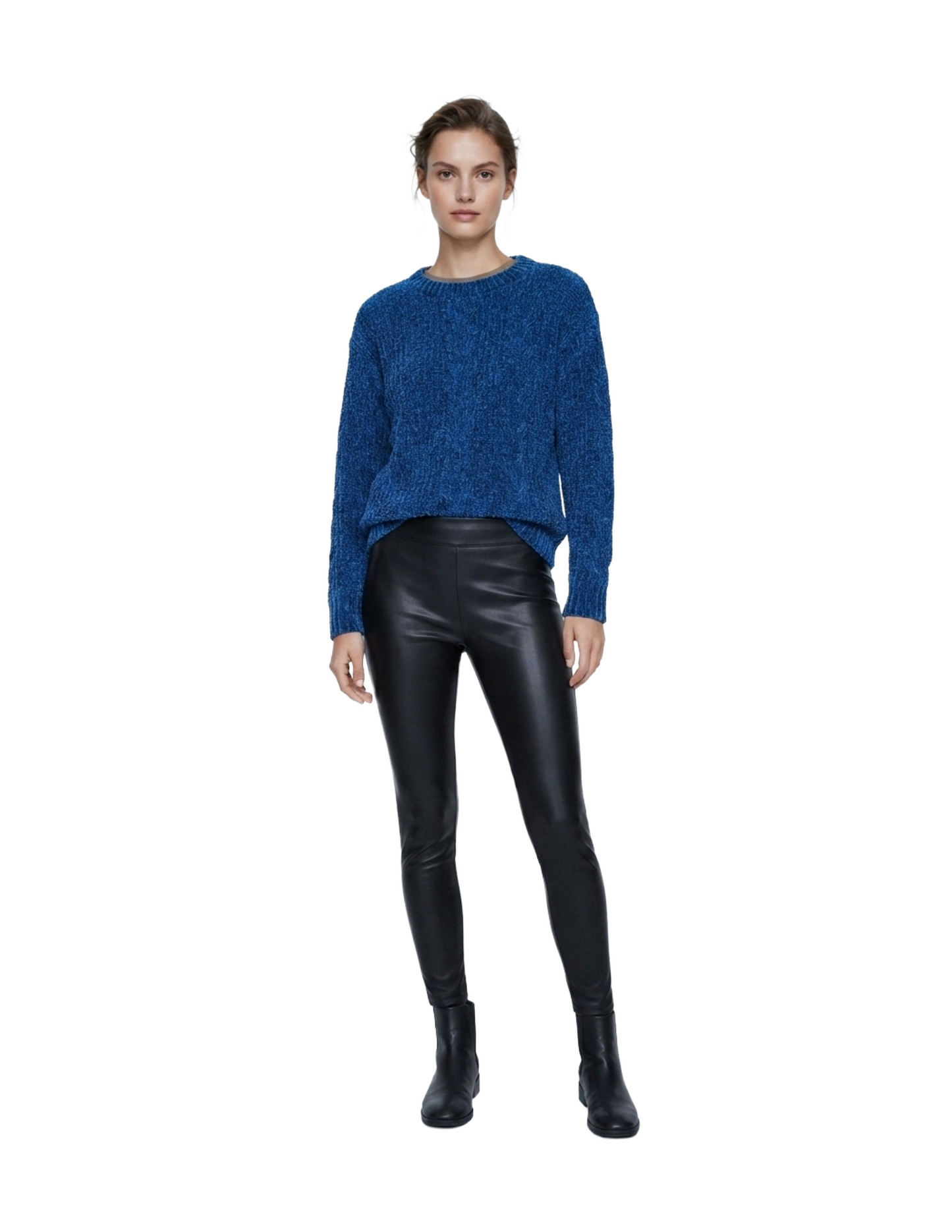 Suéter acqua cuello redondo manga larga oversize