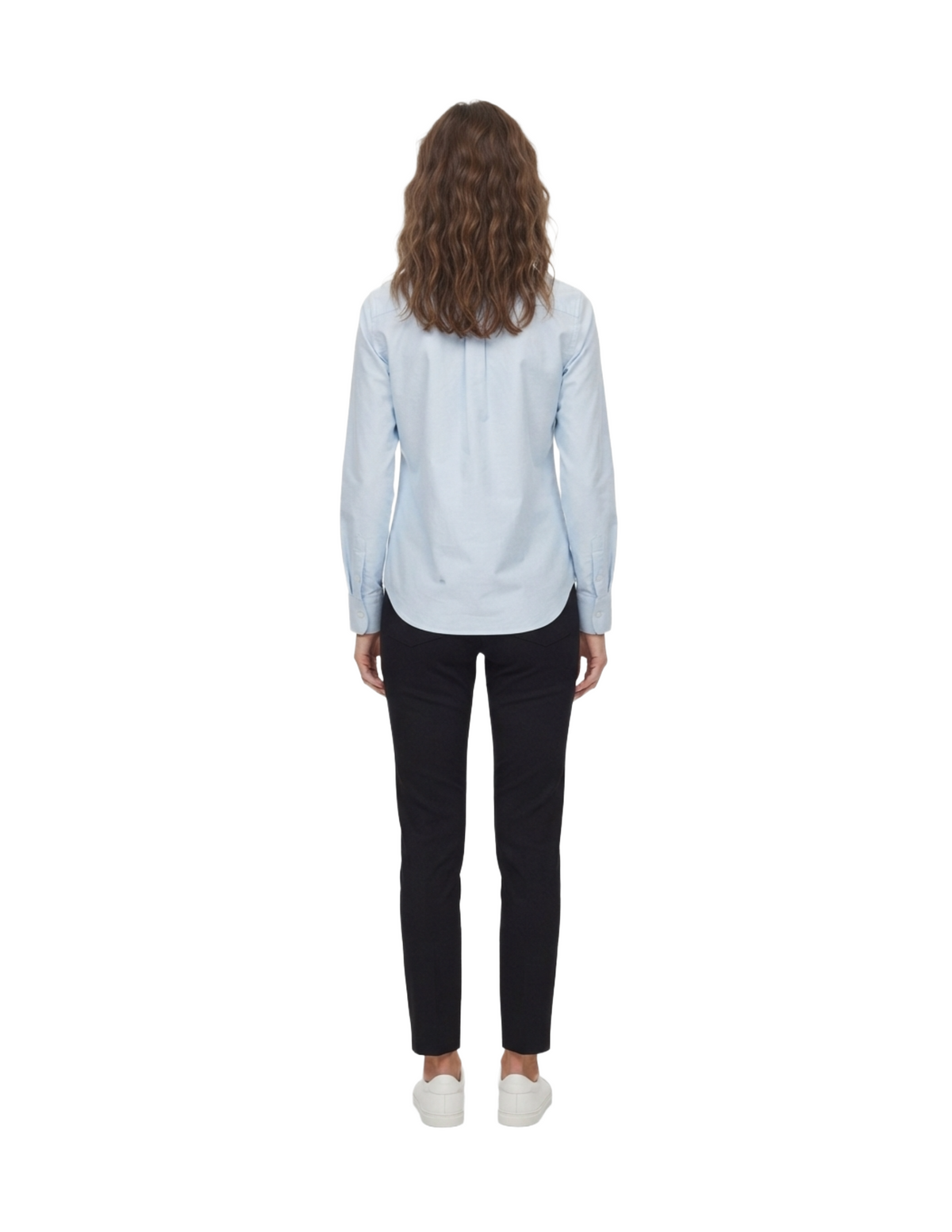 Camisa abotonada de vestir azul