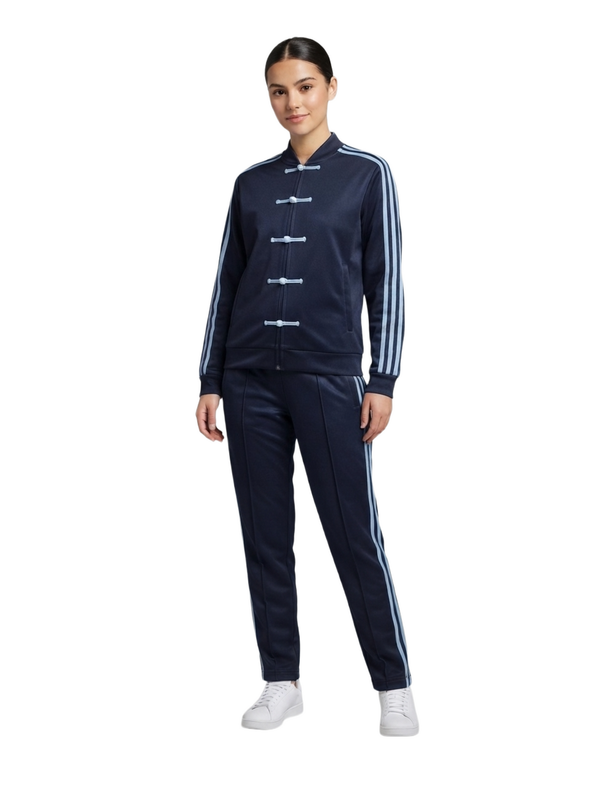 Conjunto deportivo con franjas estilo japones