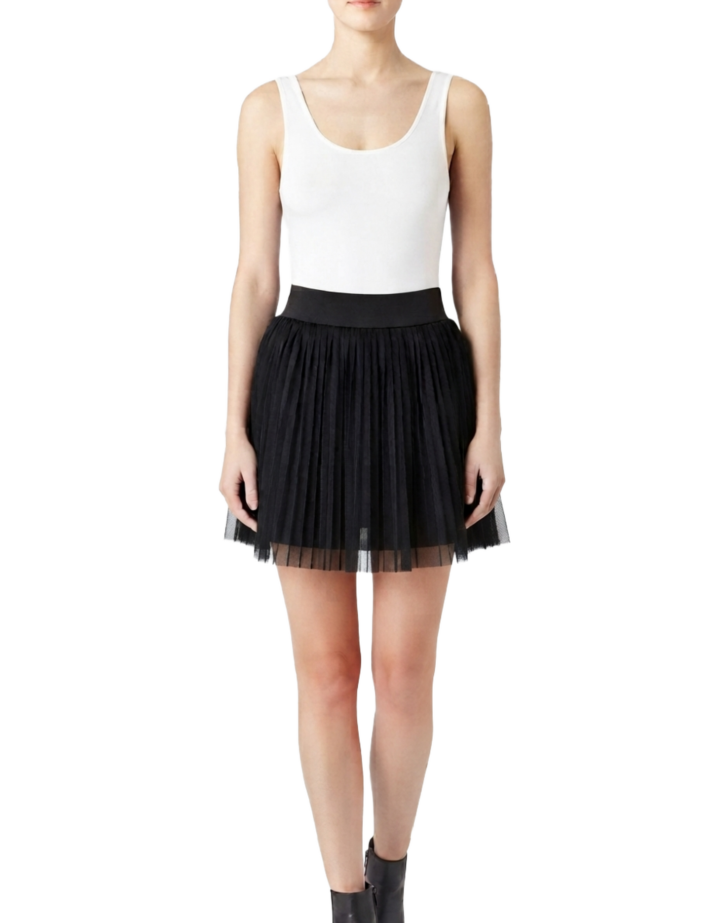 Falda negra de tull tableaa