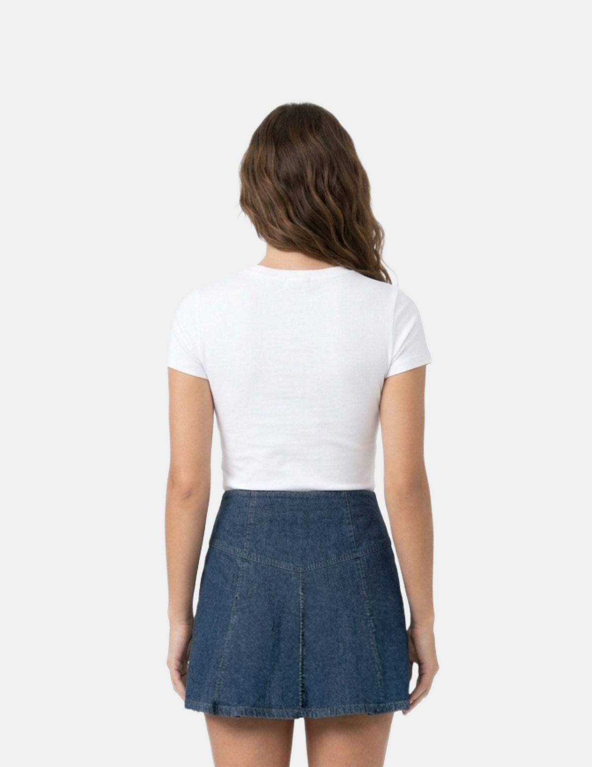 Short falda de mezclilla