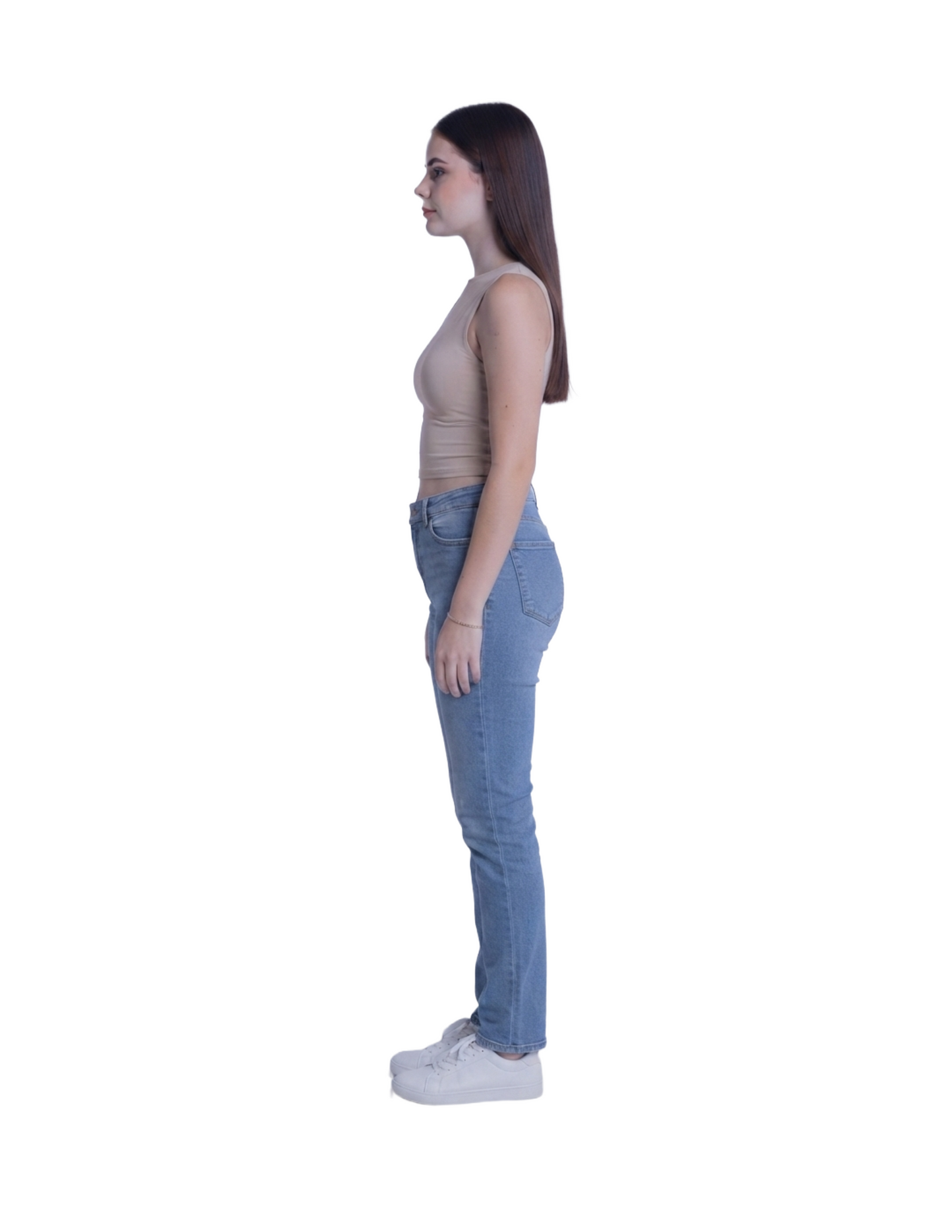 Crop top azul de tirantes