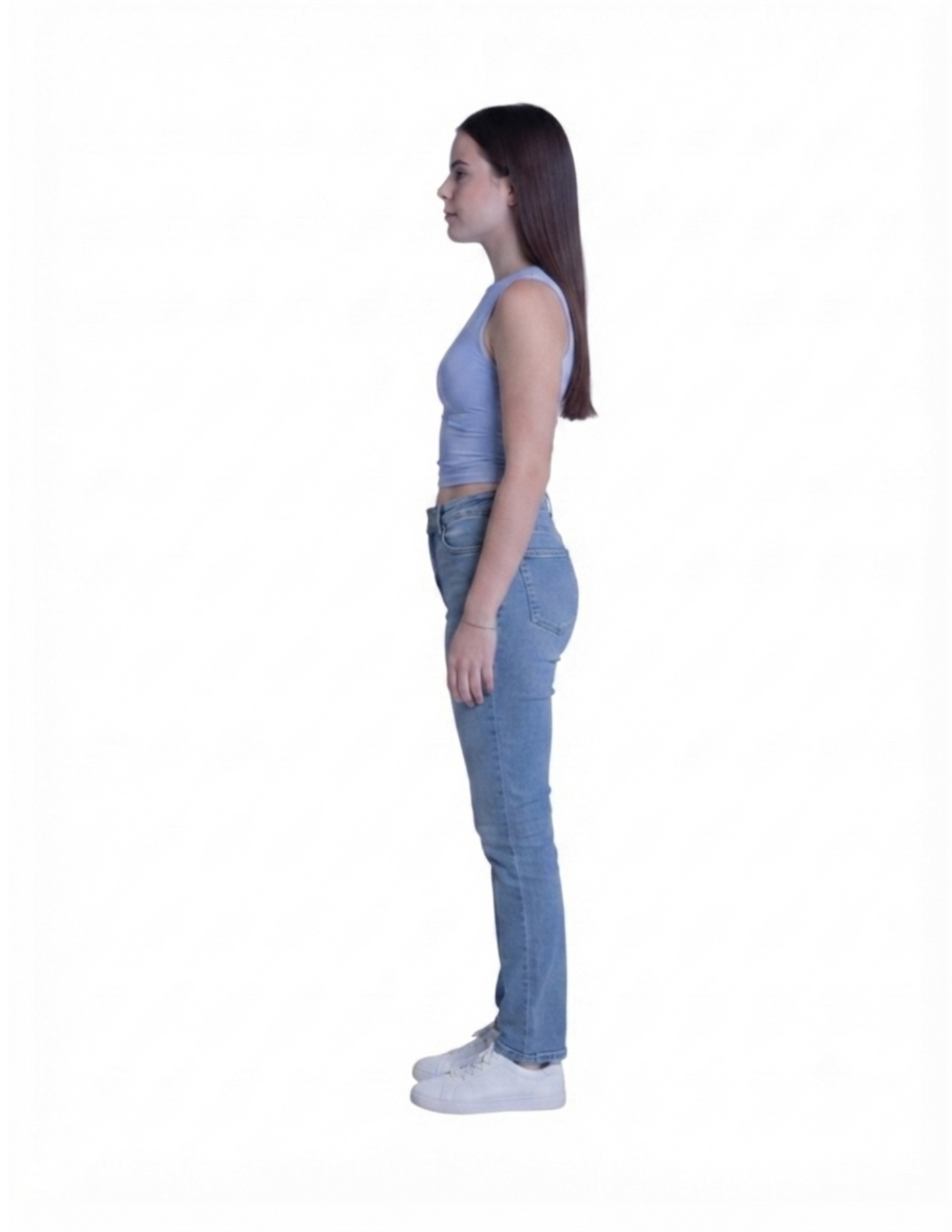 Crop top azul de tirantes