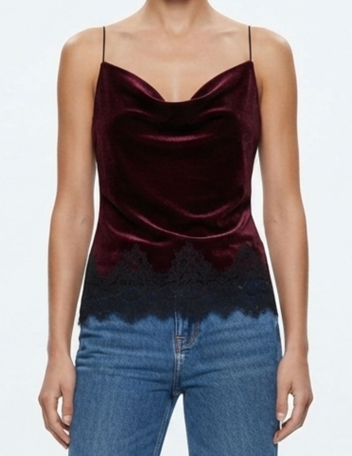 Blusa de gamuza con espalda descubierta