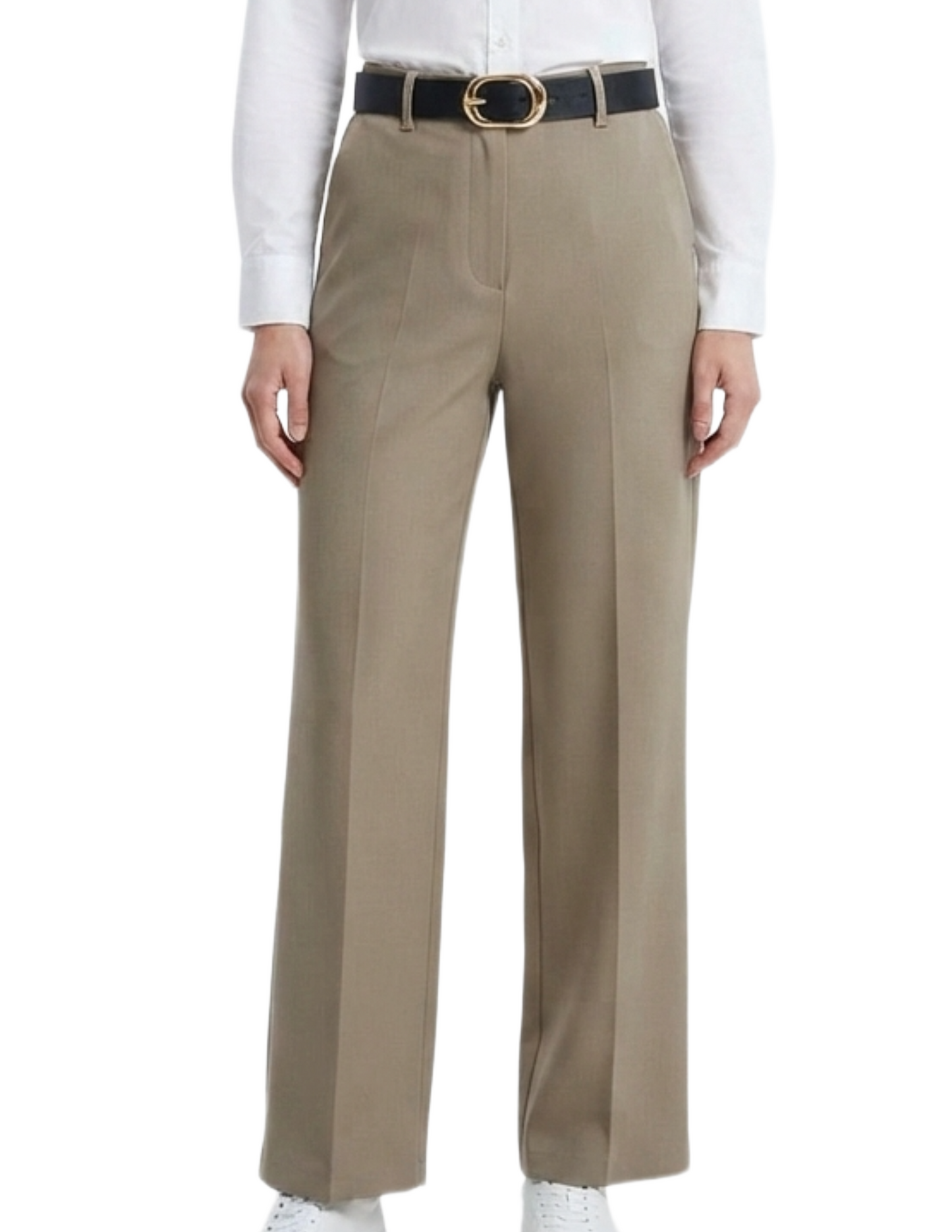 Pantalon cafe tela gruesa tipo invernal con cinturon