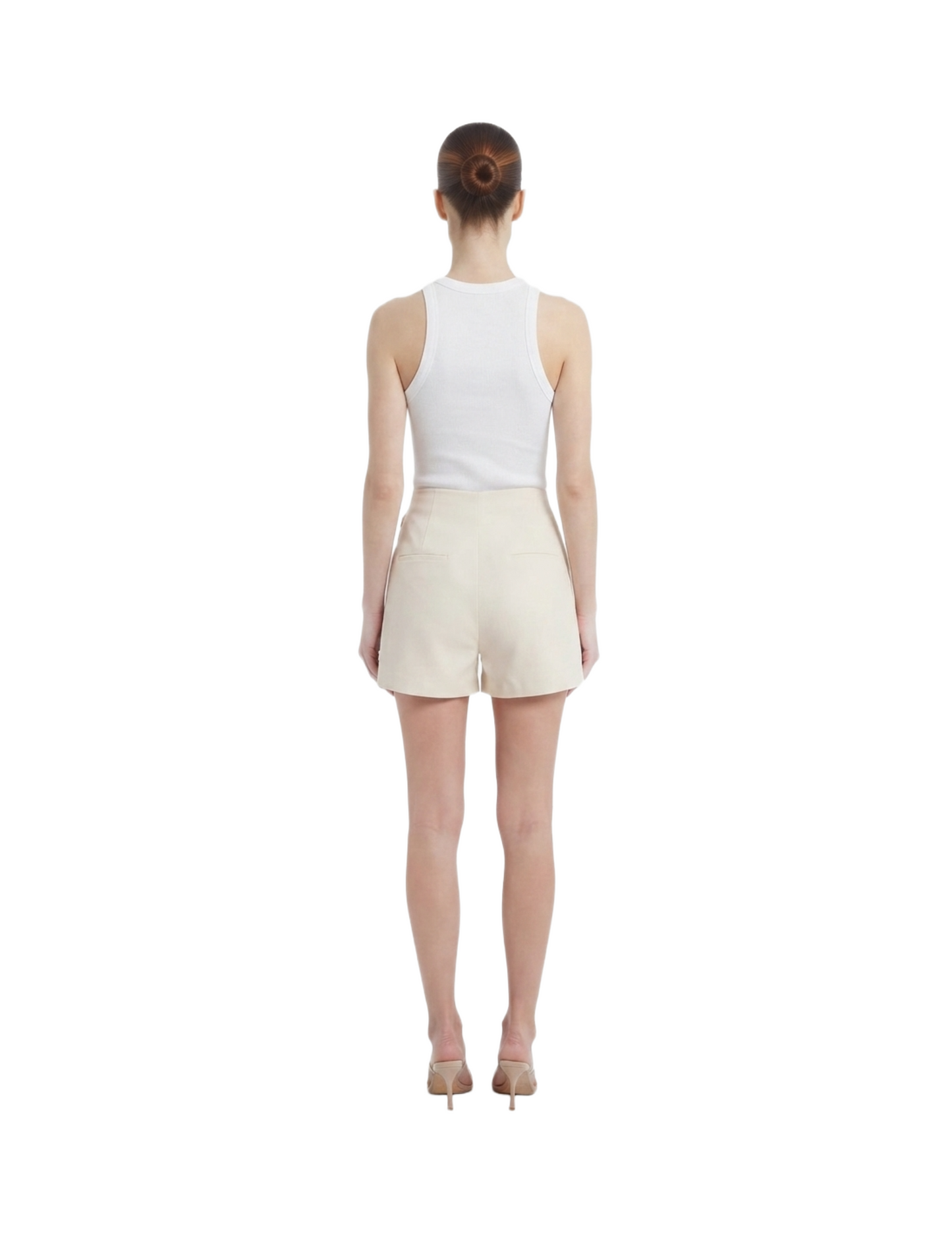 Falda short con detalle de encaje