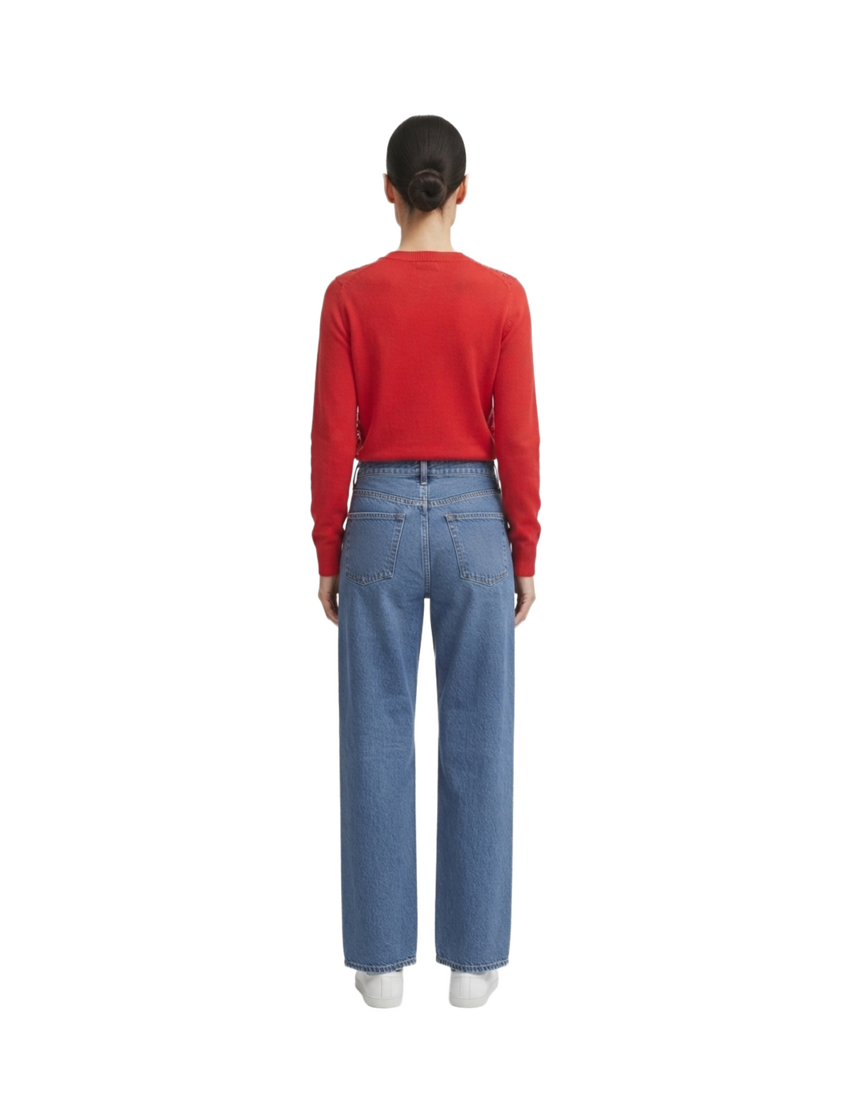 Suéter rojo con lentejuelas