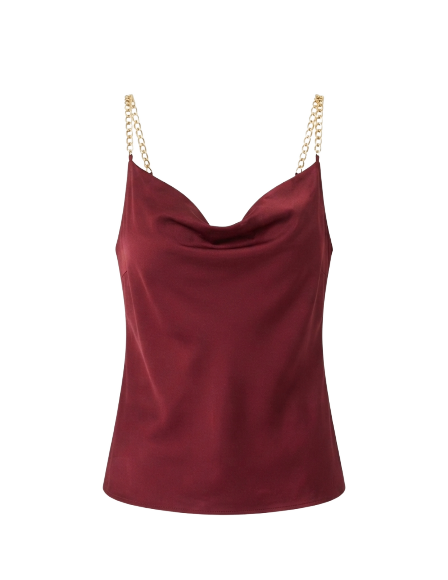 Blusa guinda con caderas de tirante