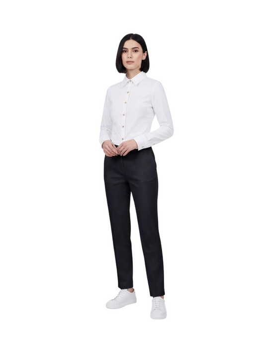 Blusa cafe abotonada