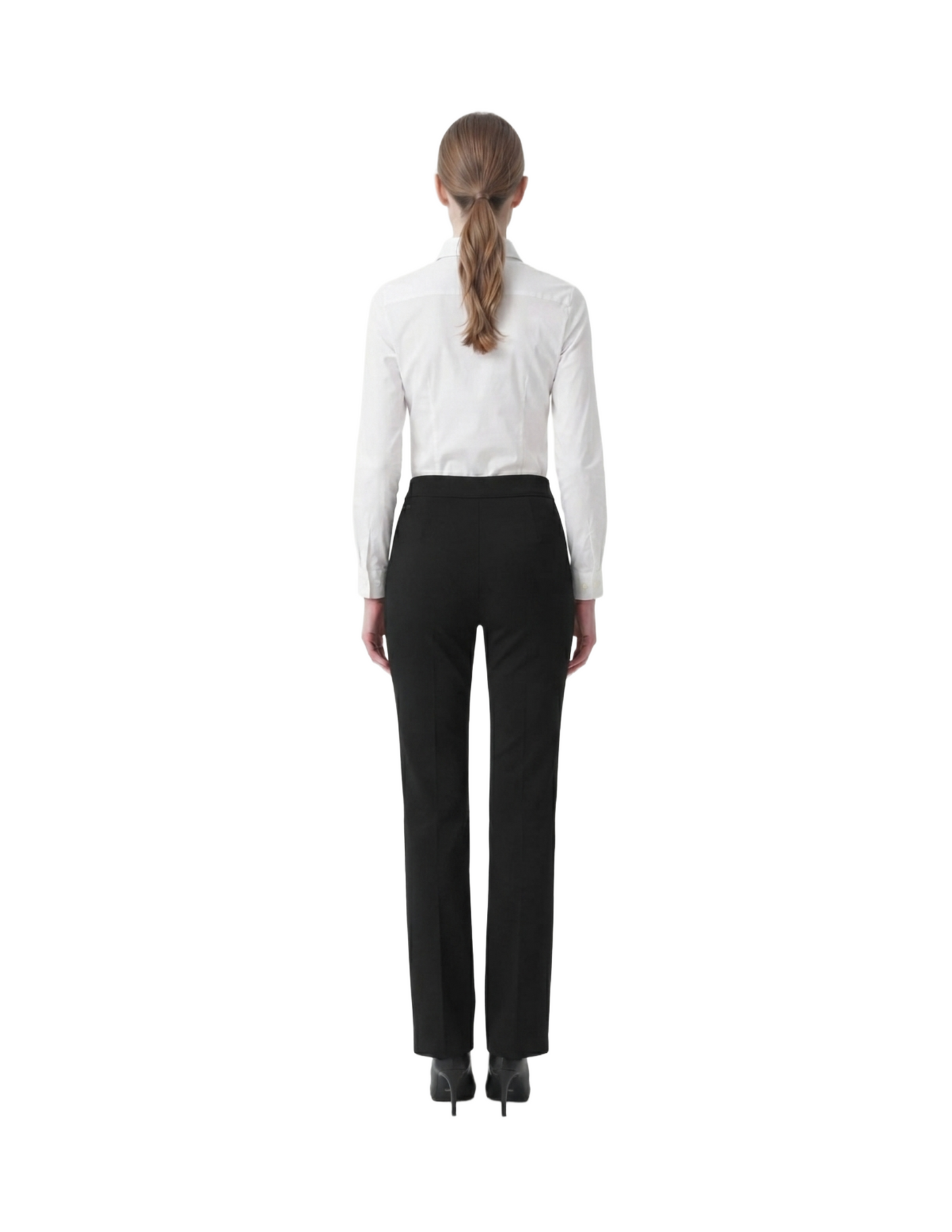 Pantalón de vestir corte recto seccionado