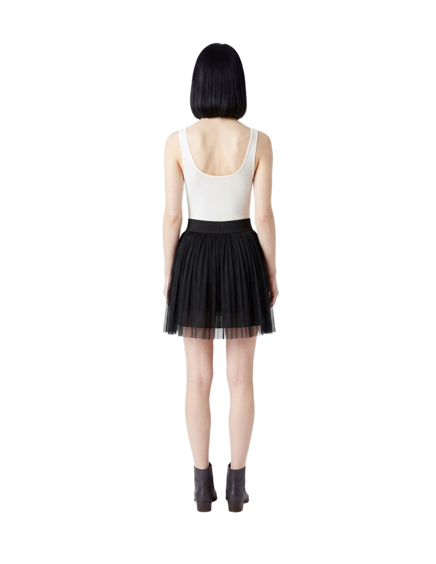 Falda negra de tull tableaa