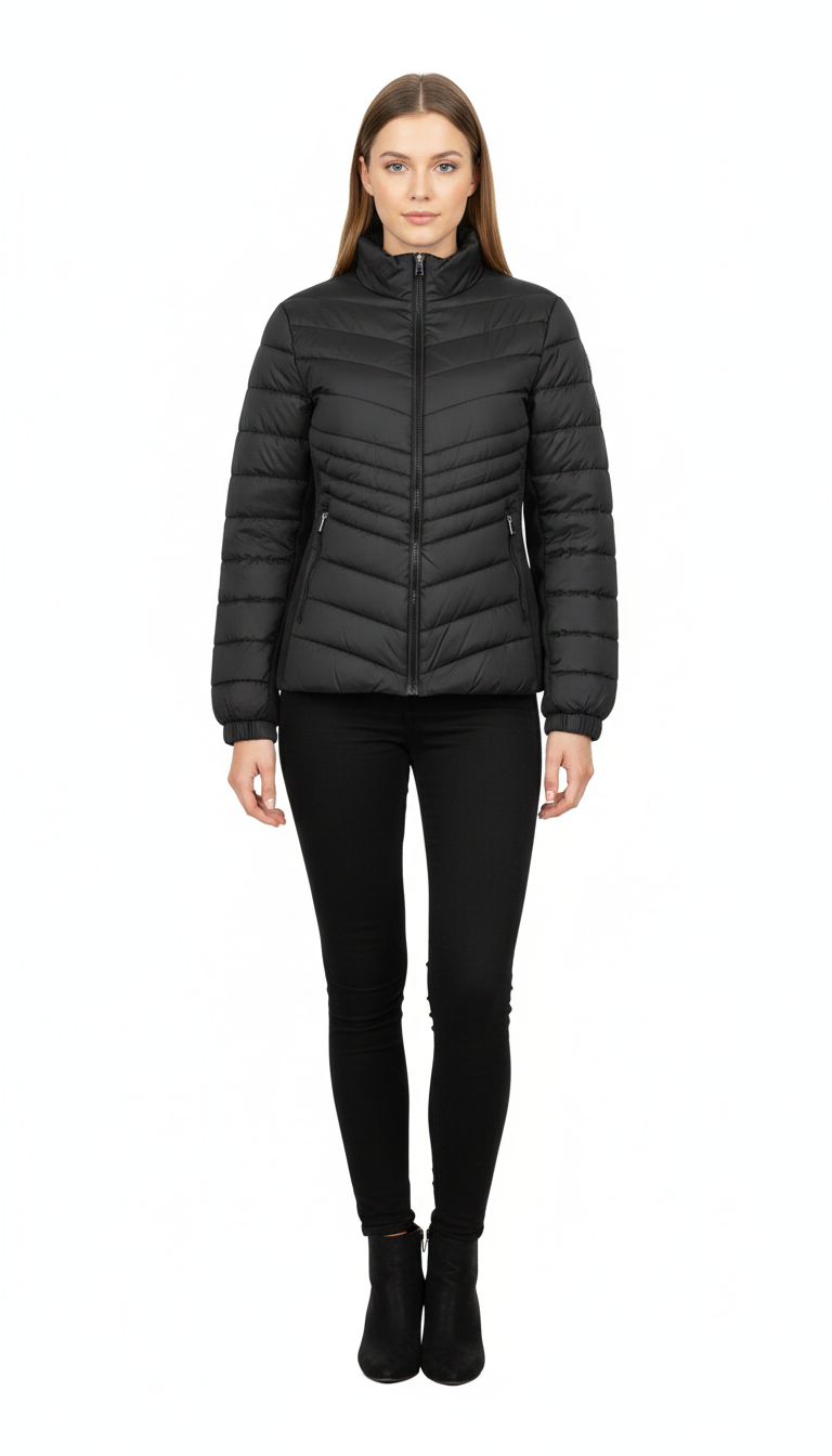 Chamarra capitoneada basica de invierno