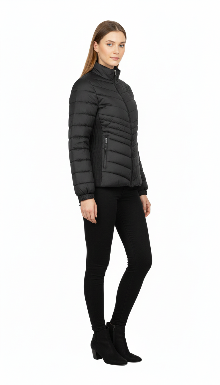 Chamarra capitoneada basica de invierno