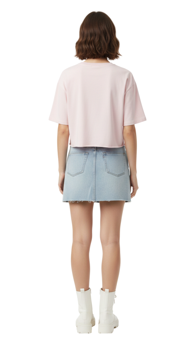 Blusa rosa con estampado