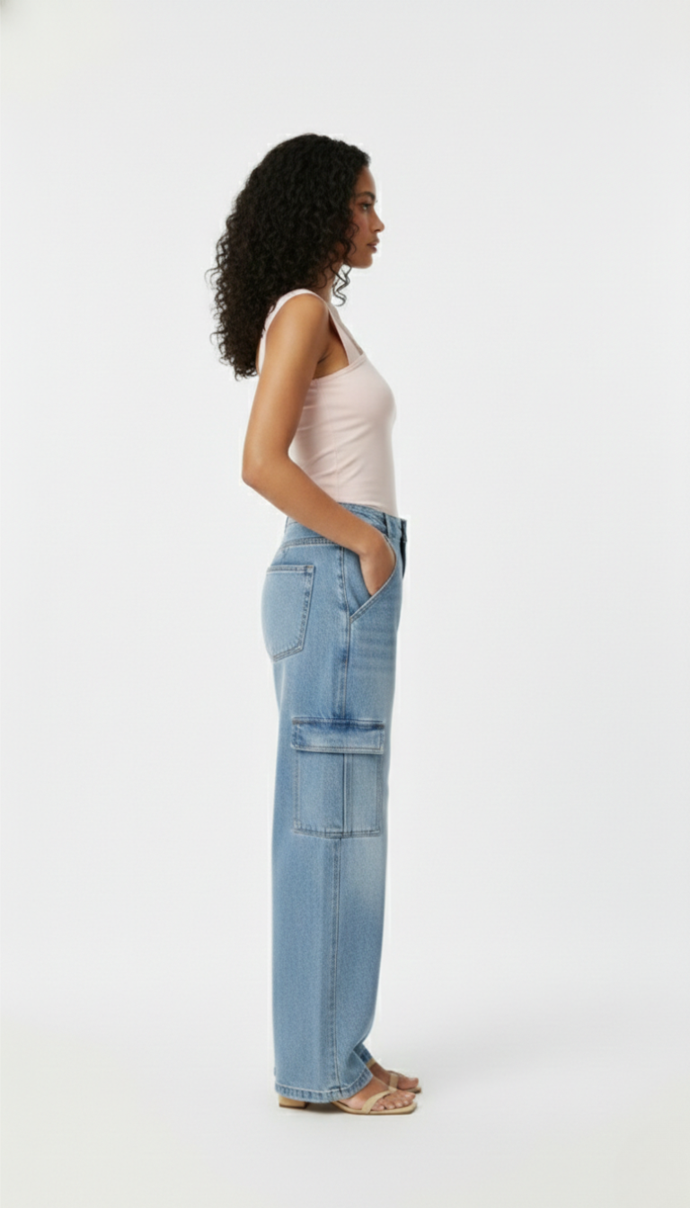 Blusa de tirantes rosa con espalda descubierta y detalle al hombro