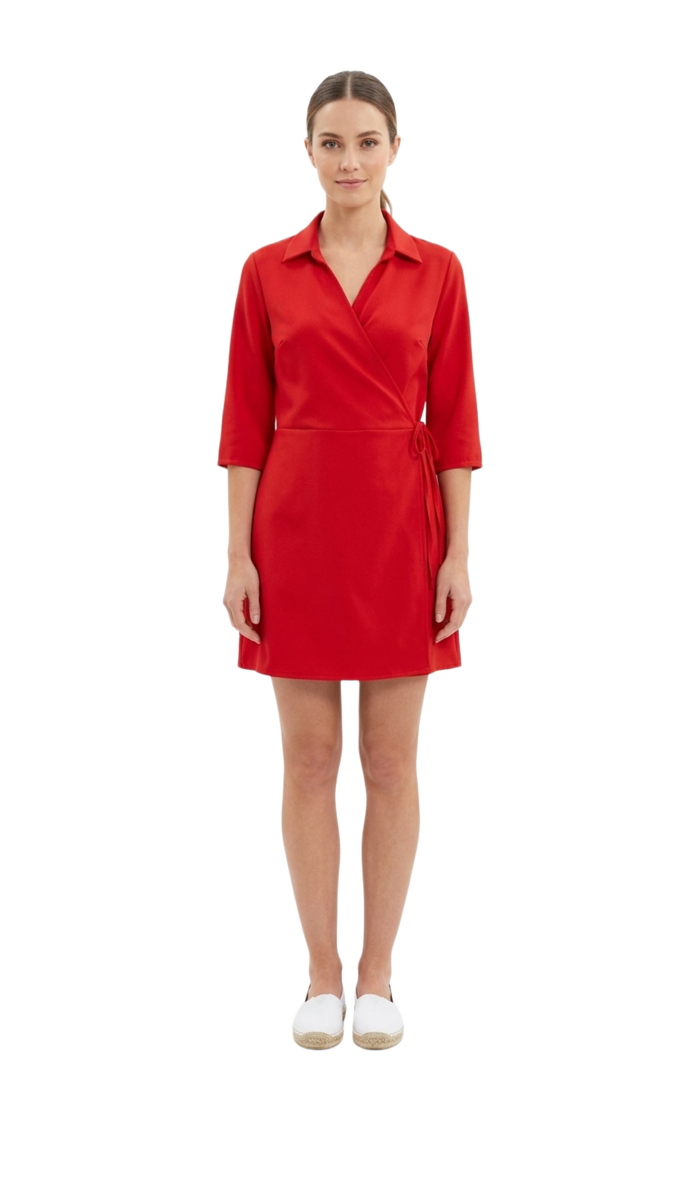Romper rojo con amarre lateral