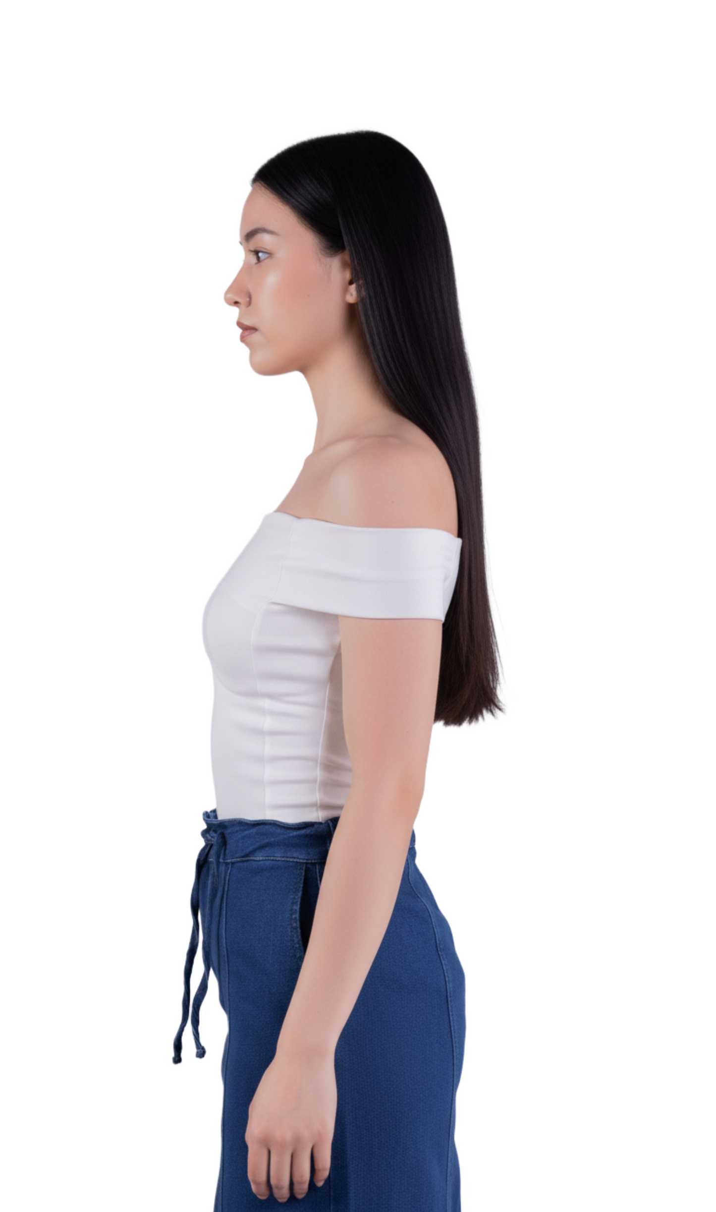 Crop top con tirante al hombro