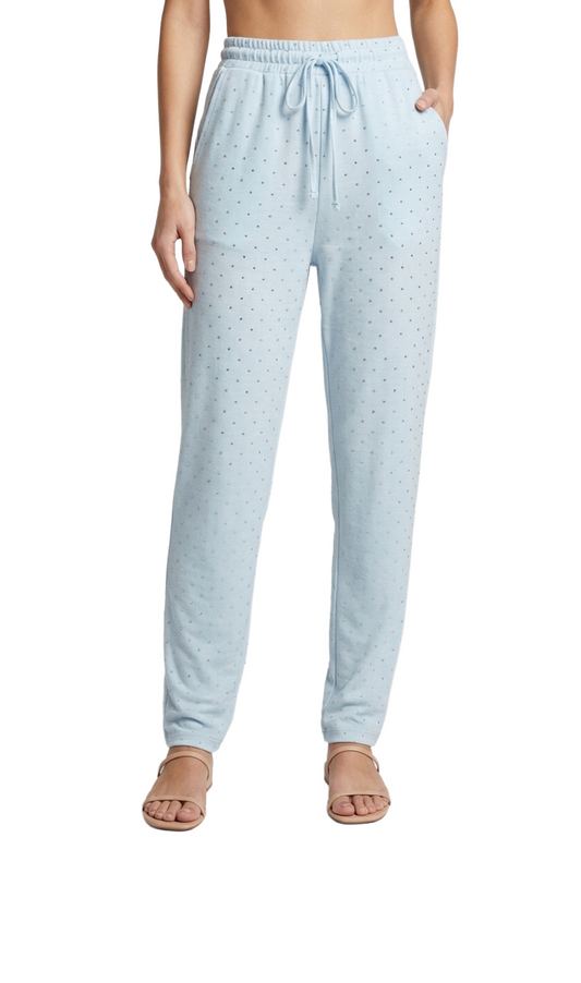 Pantalón azul cielo con brillos